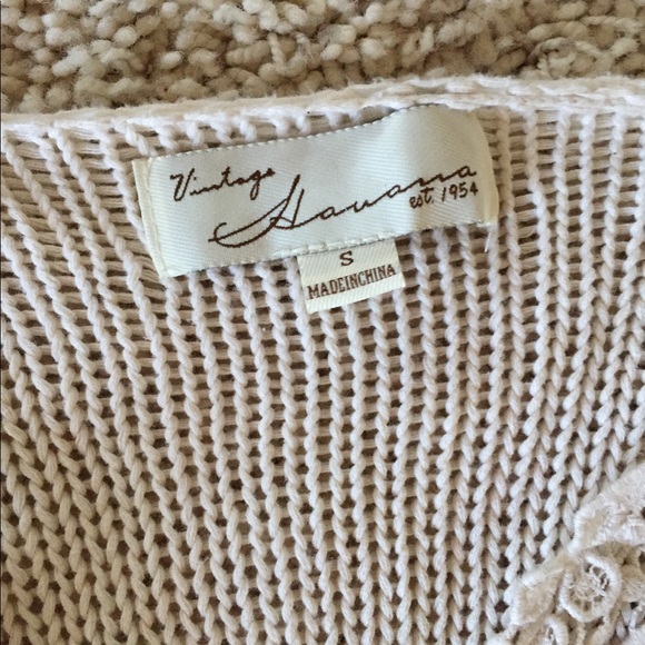 Black and white lace sweater top - Picture 5 of 5